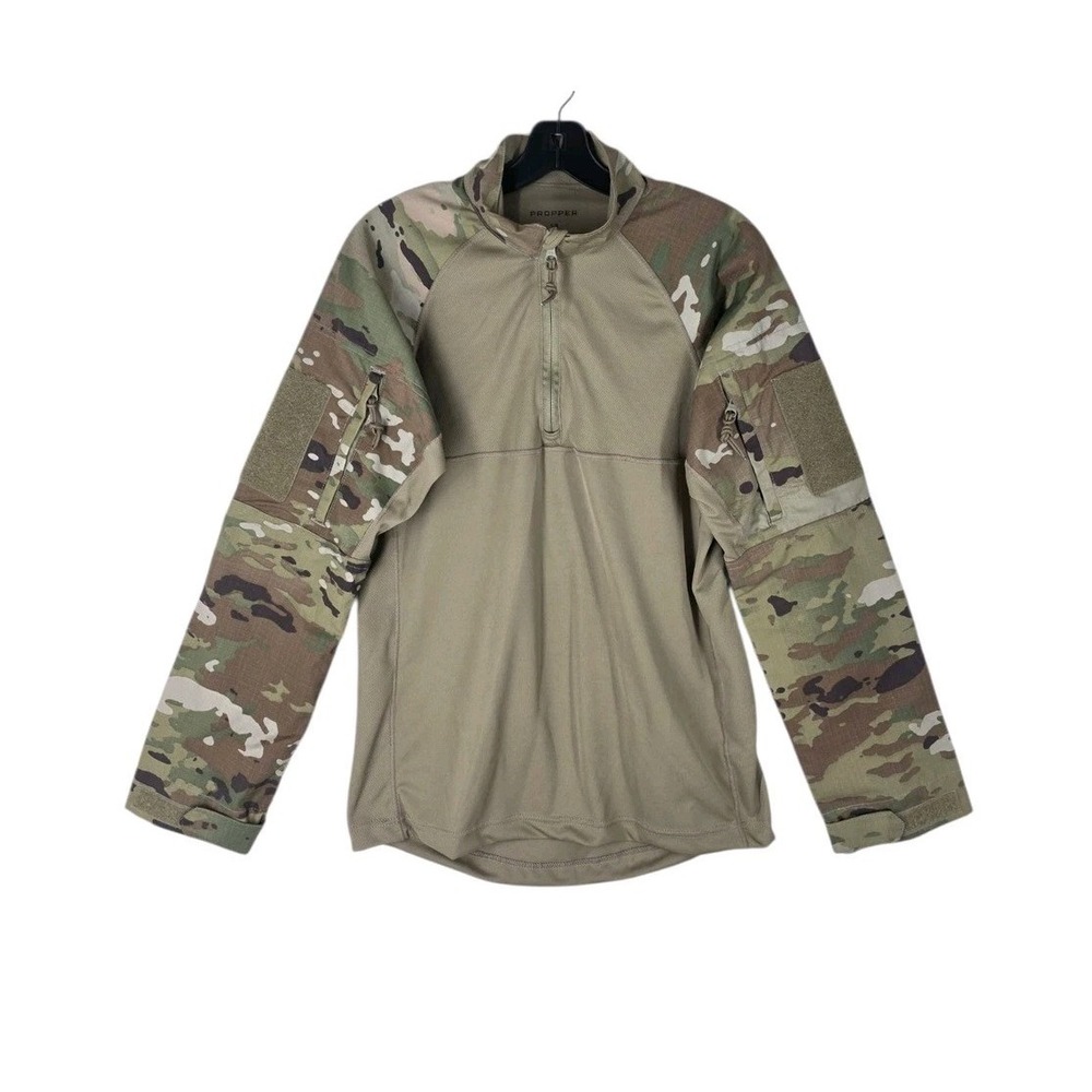 Propper Tactical Combat Shirt Mens S Multicam Coyote Tan Quarter Zip Work LS - Picture 10 of 12